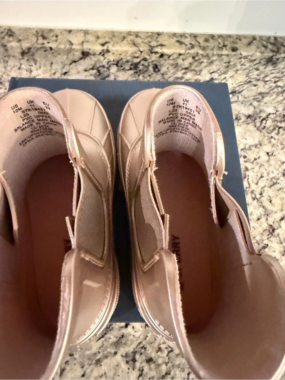 Sperry Kids' Rose Gold Waterproof Rain Boots 12M